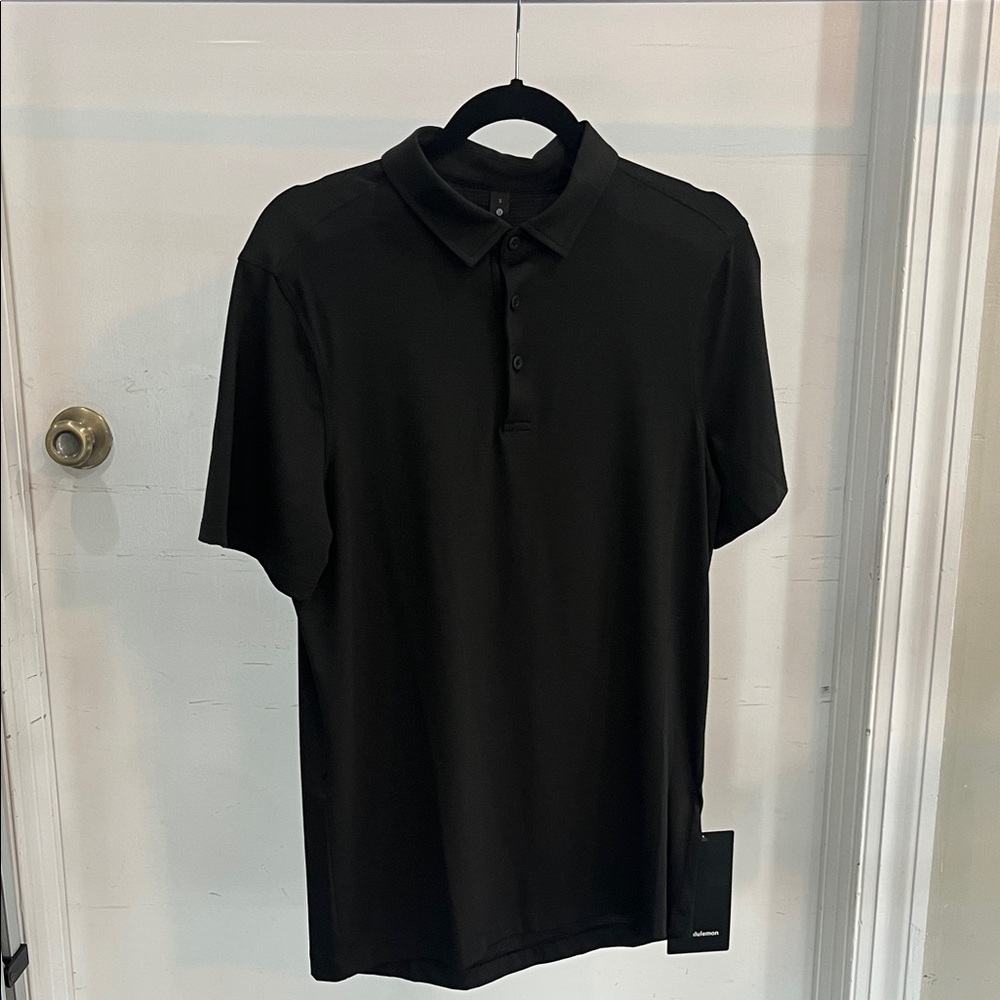 lululemon athletica Black Polo Shirt